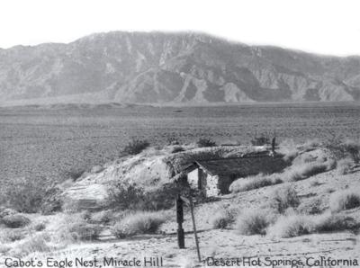 Historical photo of Cabot ranch and well