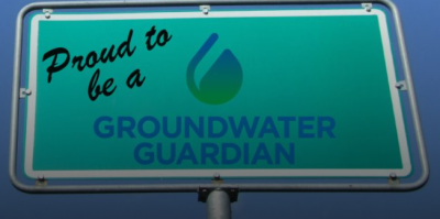 Proud to be a Groundwater Guardian Sign with logo