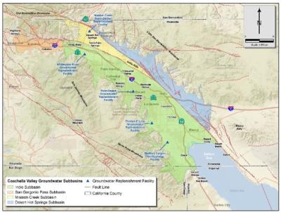 Coachella Valley Groundwater Subbasins Map Image