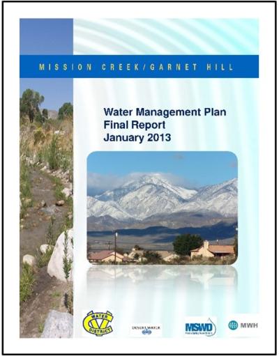 Mission Creek Water Management Plan 2013 Image