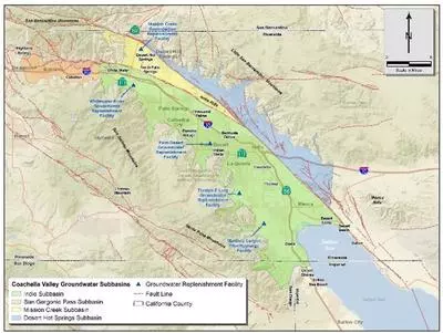 Coachella Valley Groundwater Subbasins Map Image