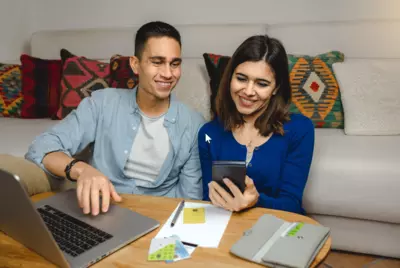 couple using portal