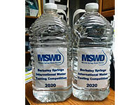 Entries clearly labeled and shipped off to Berkeley Springs Water Competition
